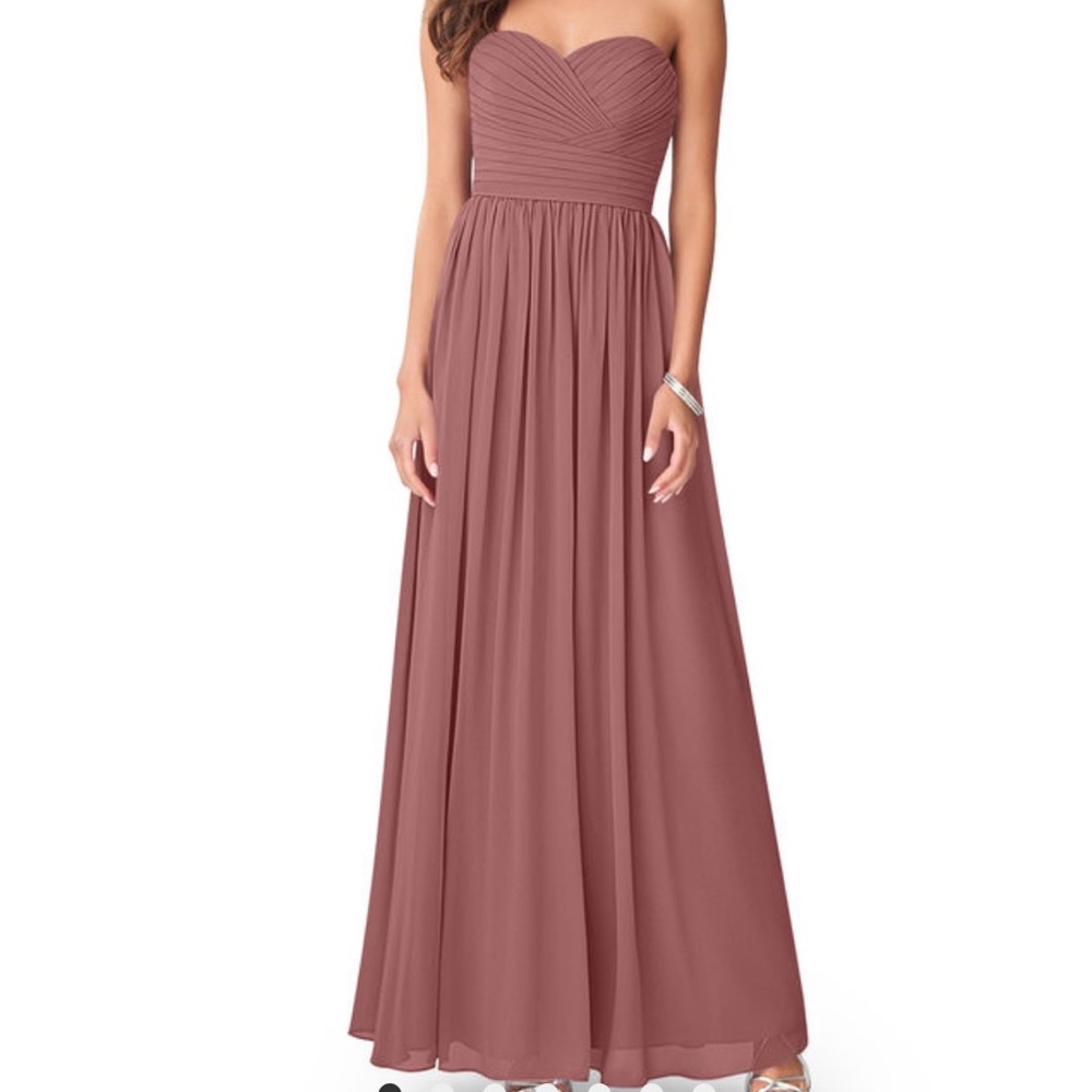 Azazie Jada Dessert Rose Bridesmaids Dress